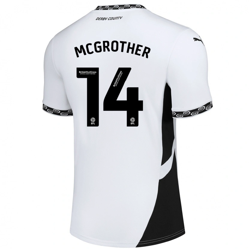 Danxen Herren Becky Mcgrother #14 Weiß Schwarz Heimtrikot Trikot 2024/25 T-Shirt