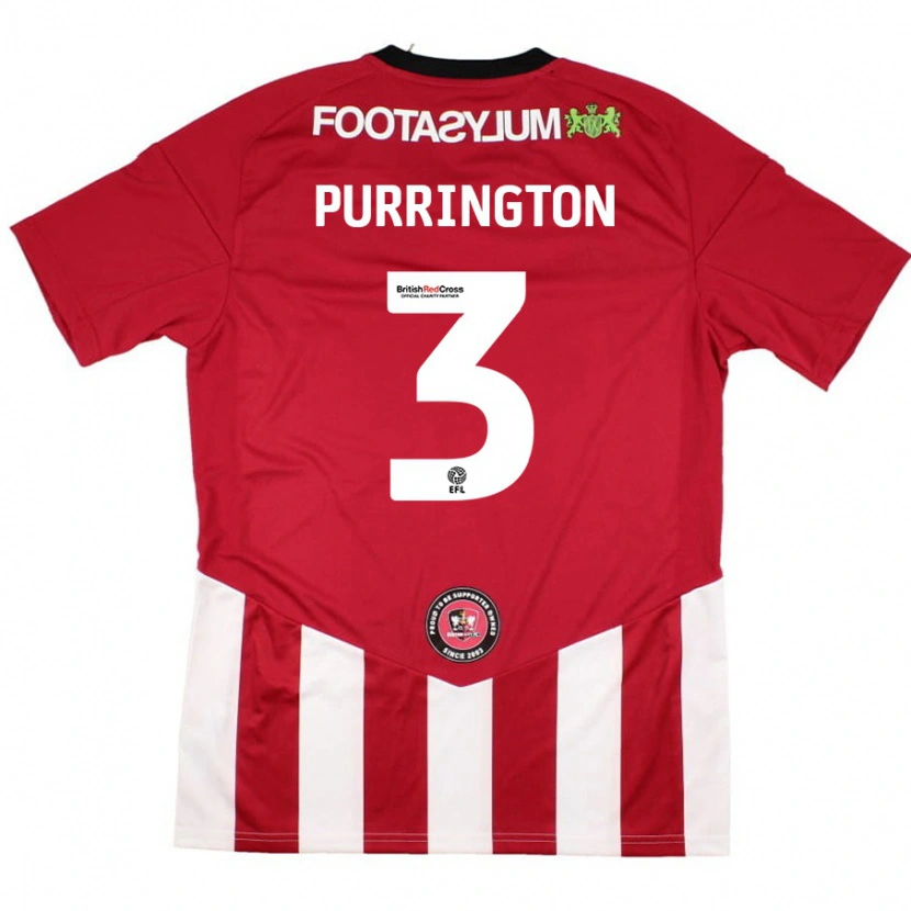 Danxen Herren Ben Purrington #3 Rot Weiß Heimtrikot Trikot 2024/25 T-Shirt