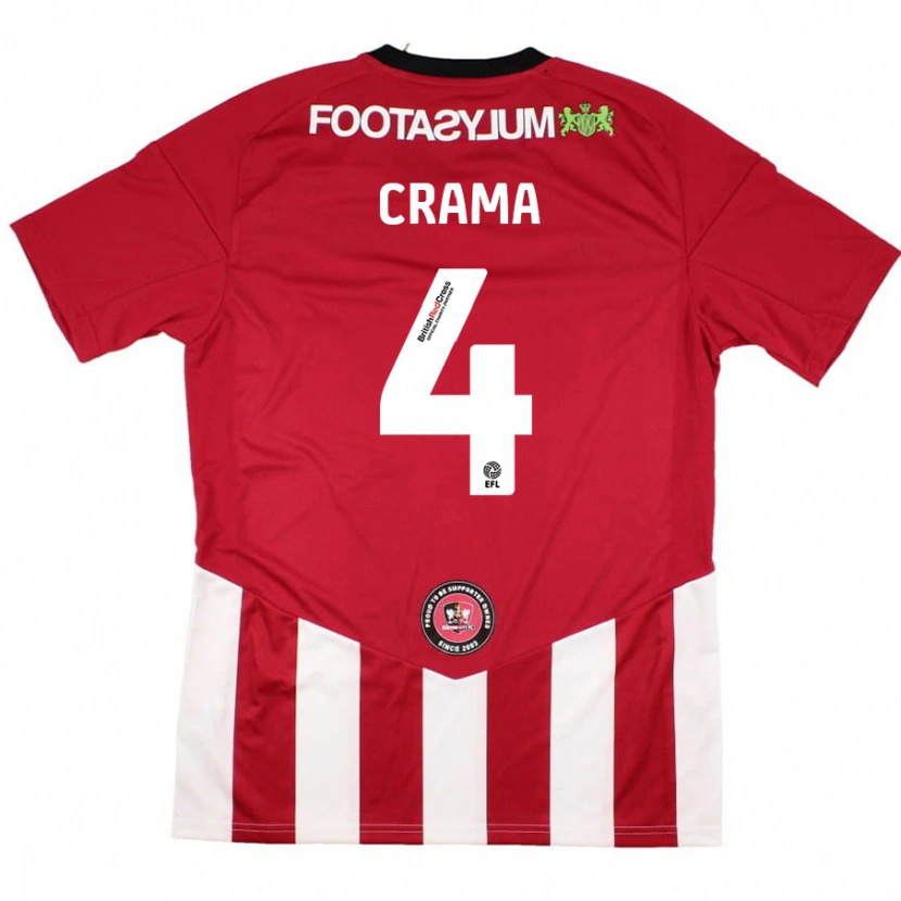 Danxen Herren Tristan Crama #4 Rot Weiß Heimtrikot Trikot 2024/25 T-Shirt