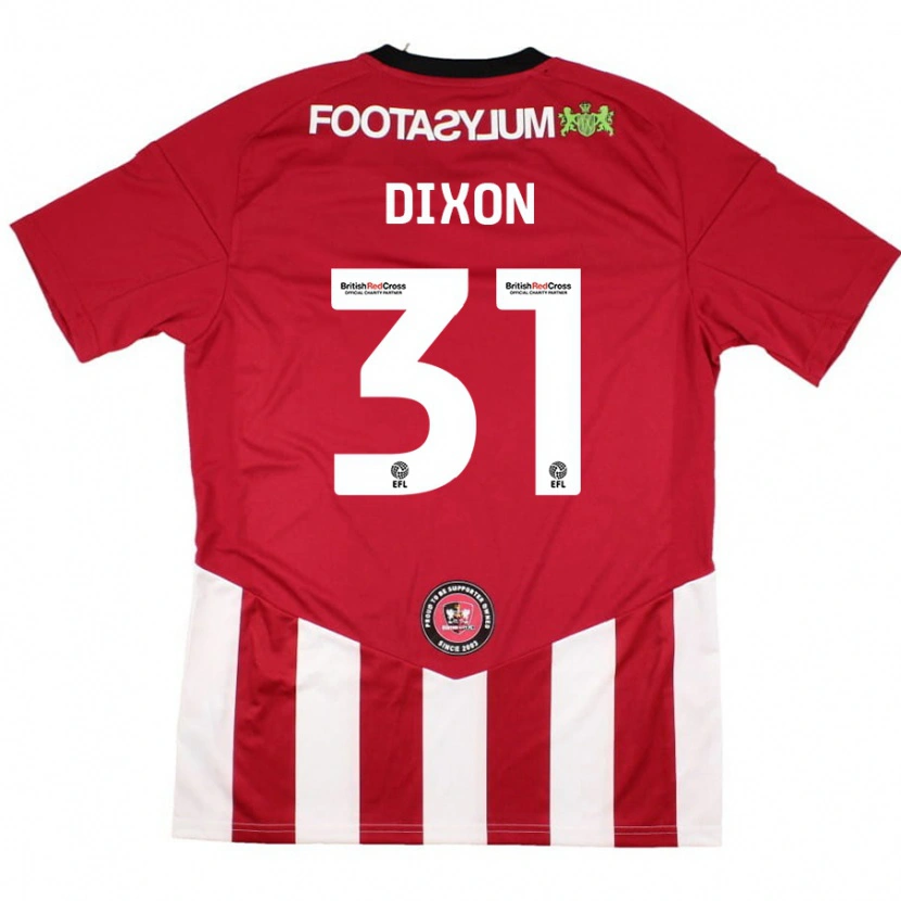 Danxen Herren Ellen Dixon #31 Rot Weiß Heimtrikot Trikot 2024/25 T-Shirt