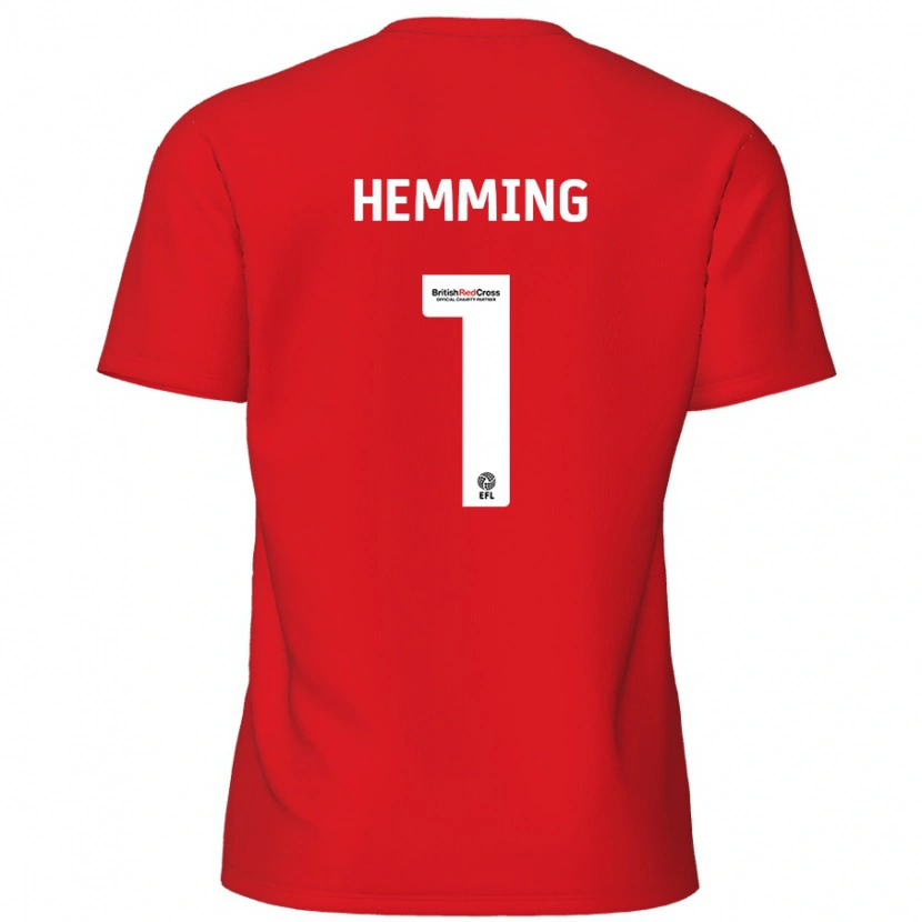Danxen Herren Zach Hemming #1 Rot Heimtrikot Trikot 2024/25 T-Shirt