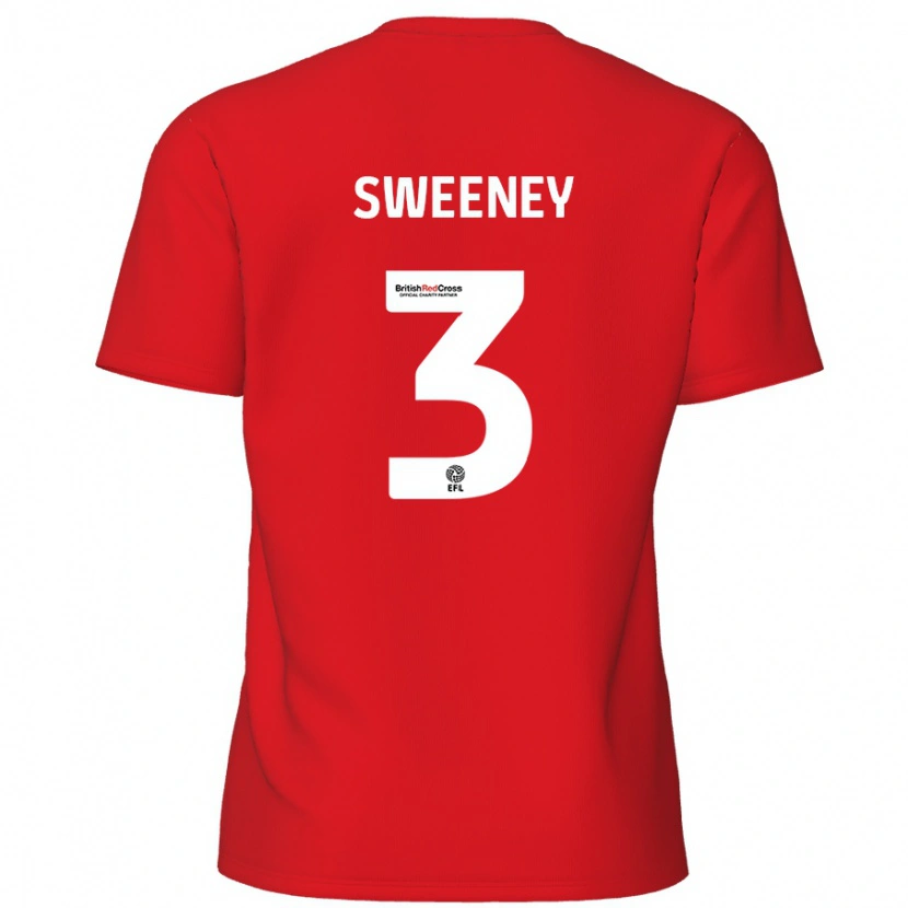 Danxen Herren Jayden Sweeney #3 Rot Heimtrikot Trikot 2024/25 T-Shirt
