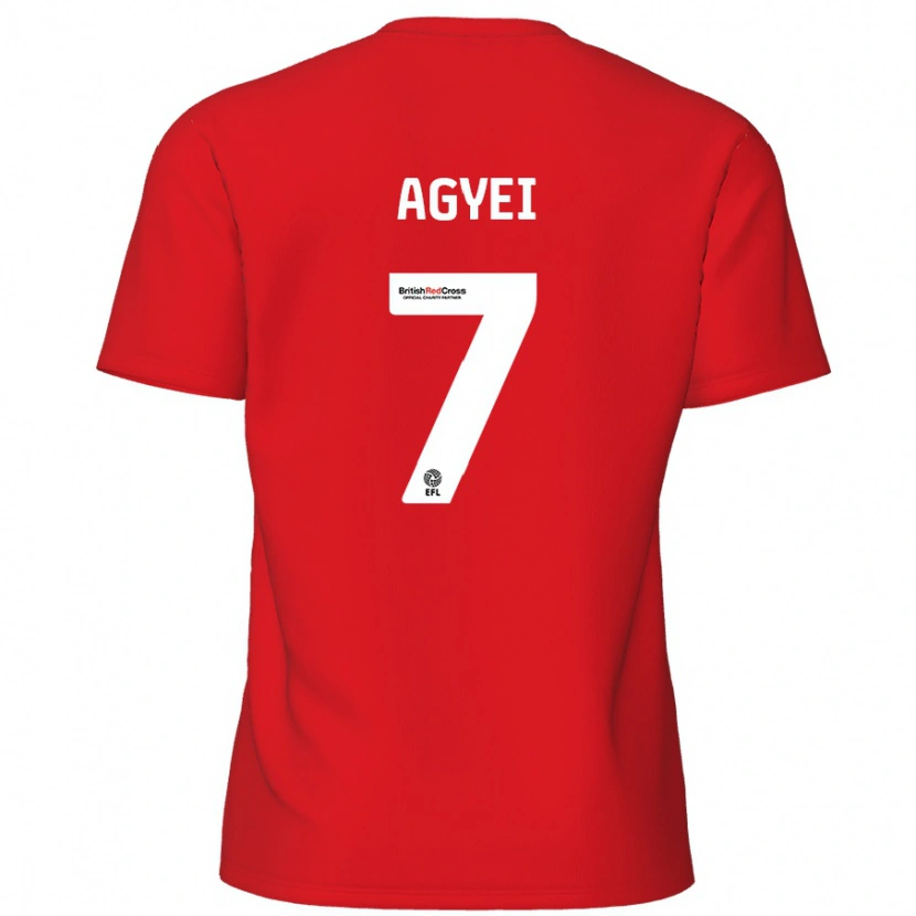 Danxen Herren Dan Agyei #7 Rot Heimtrikot Trikot 2024/25 T-Shirt