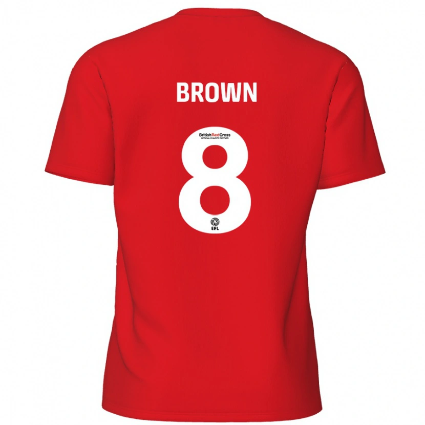 Danxen Herren Jordan Brown #8 Rot Heimtrikot Trikot 2024/25 T-Shirt
