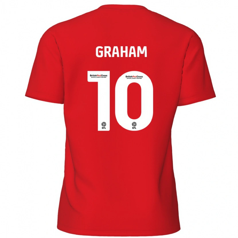 Danxen Herren Jordan Graham #10 Rot Heimtrikot Trikot 2024/25 T-Shirt