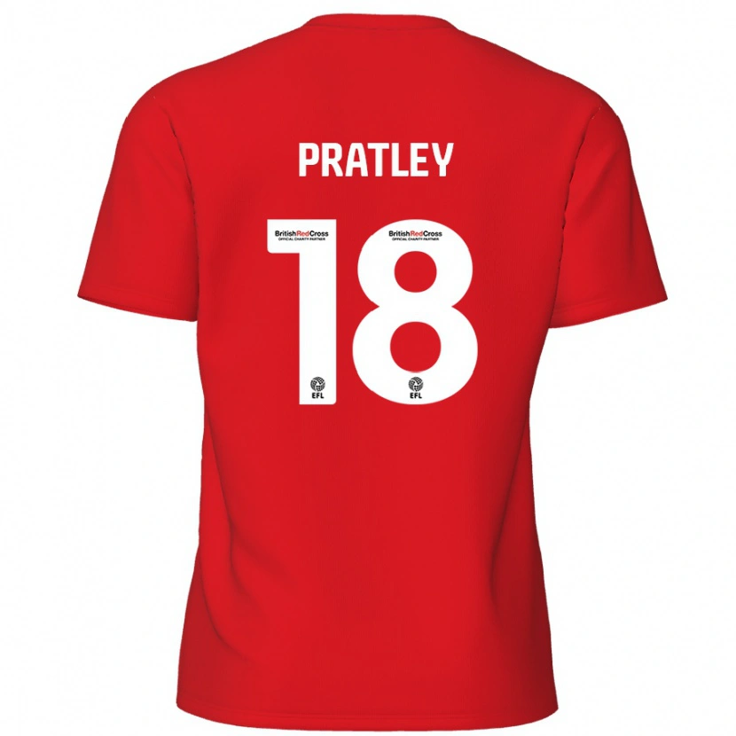 Danxen Herren Darren Pratley #18 Rot Heimtrikot Trikot 2024/25 T-Shirt