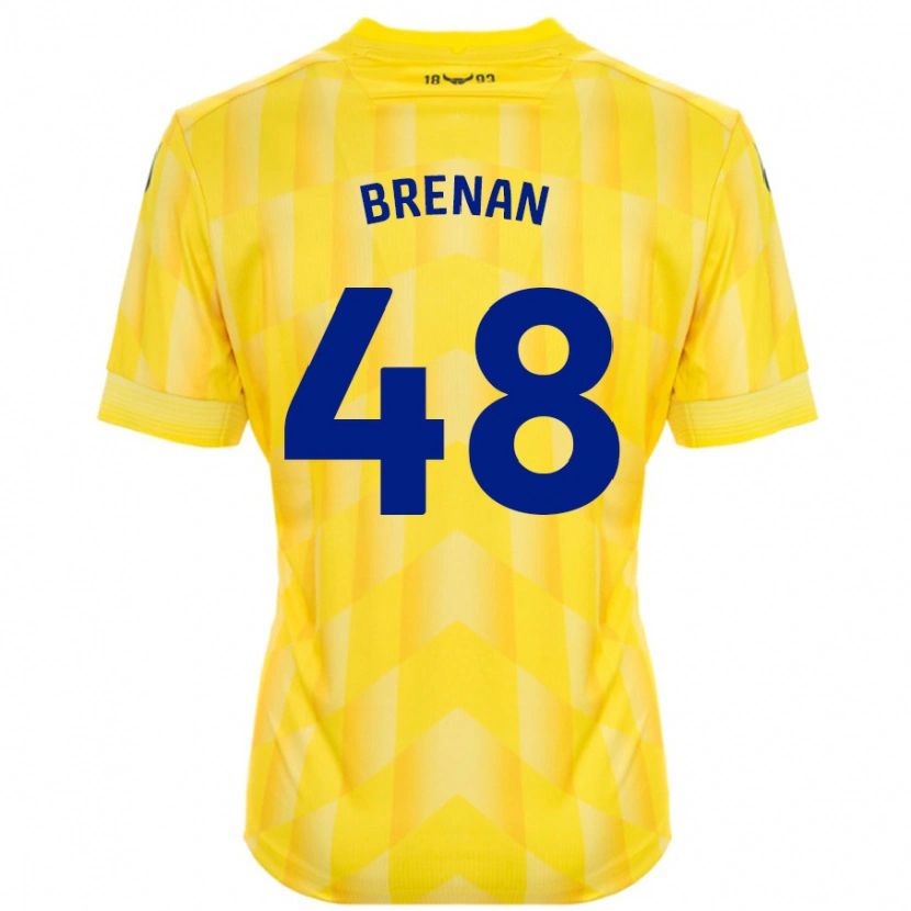Danxen Herren Tobias Brenan #48 Gelb Heimtrikot Trikot 2024/25 T-Shirt