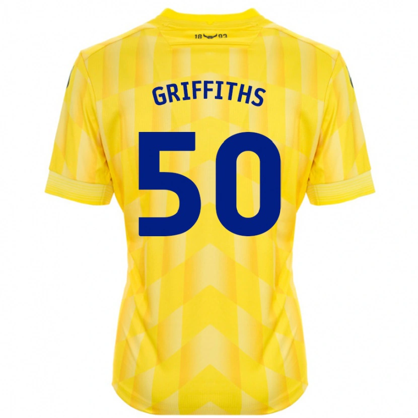 Danxen Herren Louis Griffiths #50 Gelb Heimtrikot Trikot 2024/25 T-Shirt