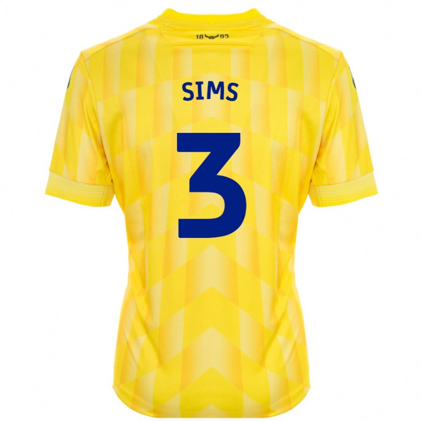 Danxen Herren Gemma Sims #3 Gelb Heimtrikot Trikot 2024/25 T-Shirt