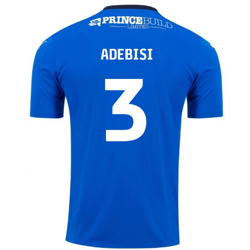 Danxen Herren Rio Adebisi #3 Blau Weiß Heimtrikot Trikot 2024/25 T-Shirt