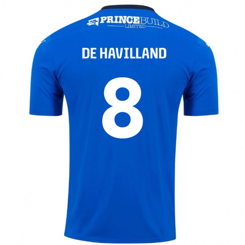 Danxen Herren Ryan De Havilland #8 Blau Weiß Heimtrikot Trikot 2024/25 T-Shirt