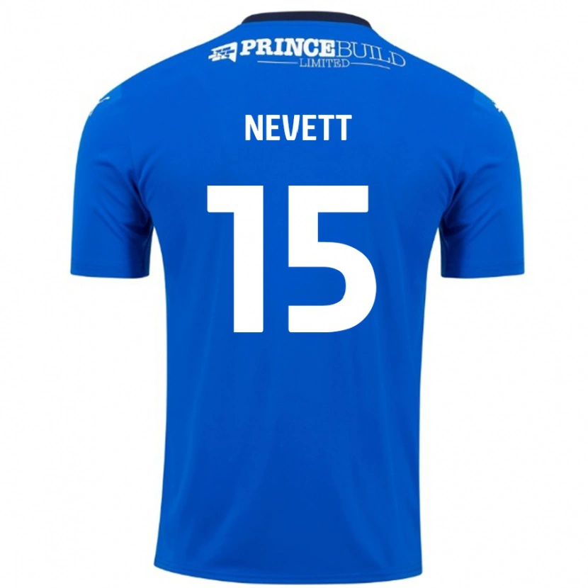 Danxen Herren George Nevett #15 Blau Weiß Heimtrikot Trikot 2024/25 T-Shirt
