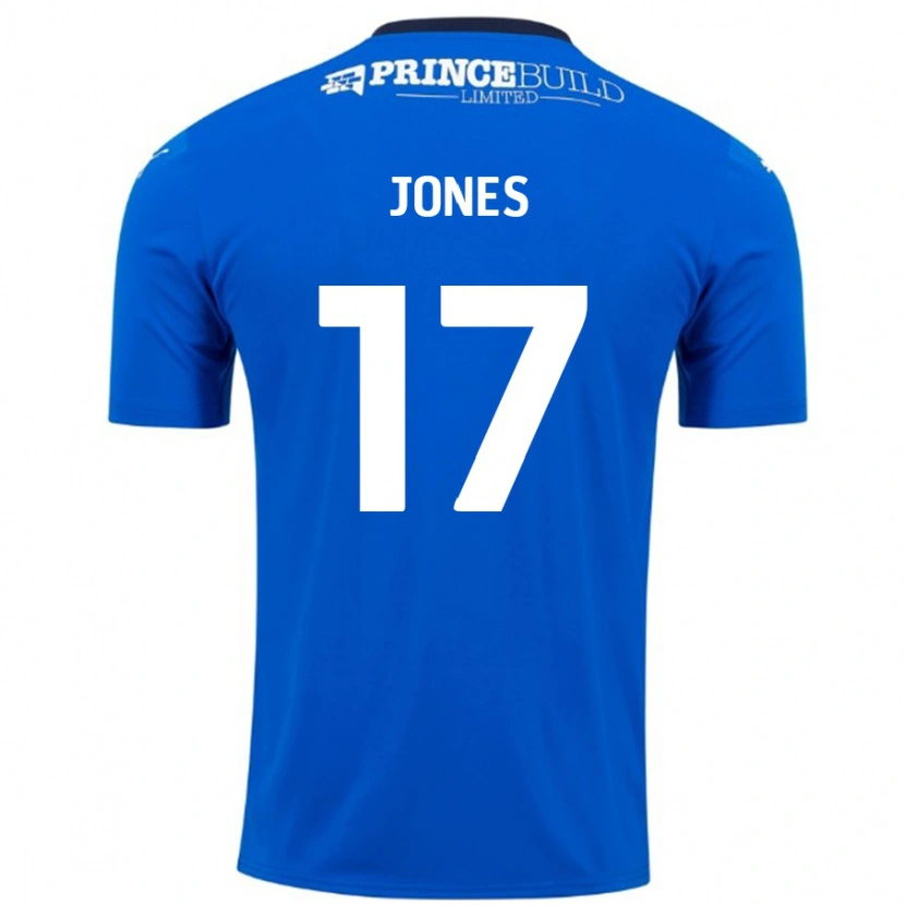 Danxen Herren Ricky-Jade Jones #17 Blau Weiß Heimtrikot Trikot 2024/25 T-Shirt