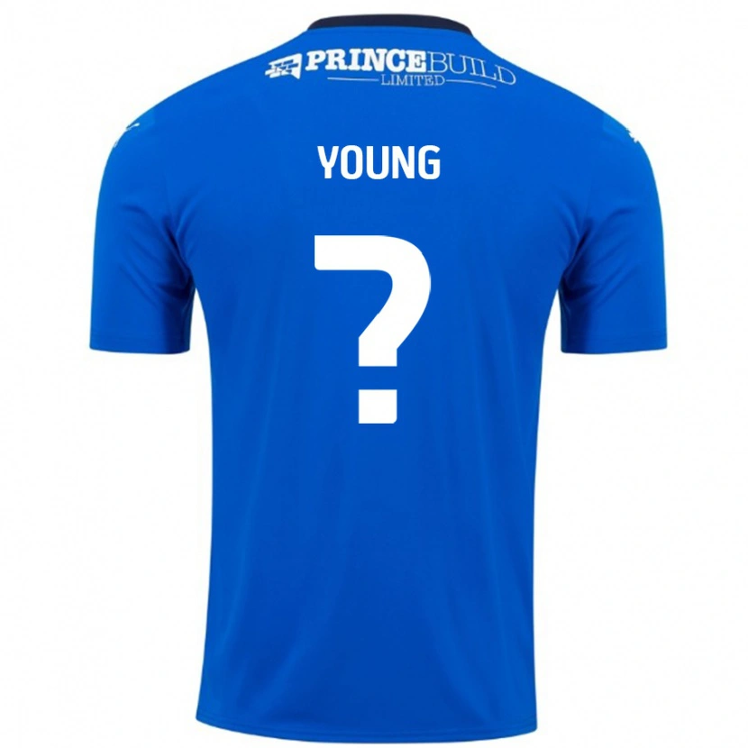 Danxen Herren Tyler Young #0 Blau Weiß Heimtrikot Trikot 2024/25 T-Shirt