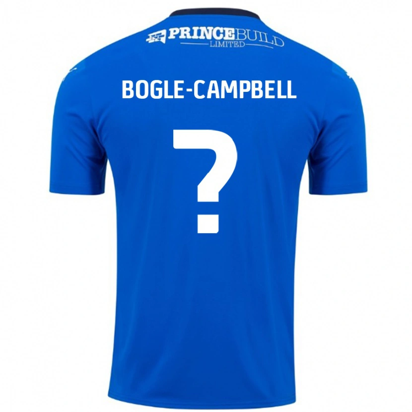Danxen Herren Ma'kel Bogle-Campbell #0 Blau Weiß Heimtrikot Trikot 2024/25 T-Shirt