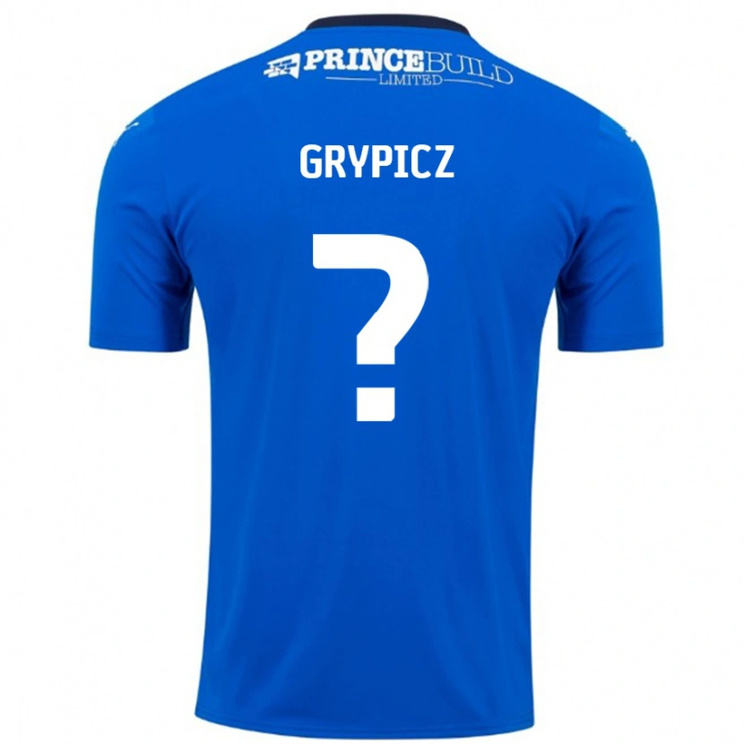 Danxen Herren Brandon Grypicz #0 Blau Weiß Heimtrikot Trikot 2024/25 T-Shirt