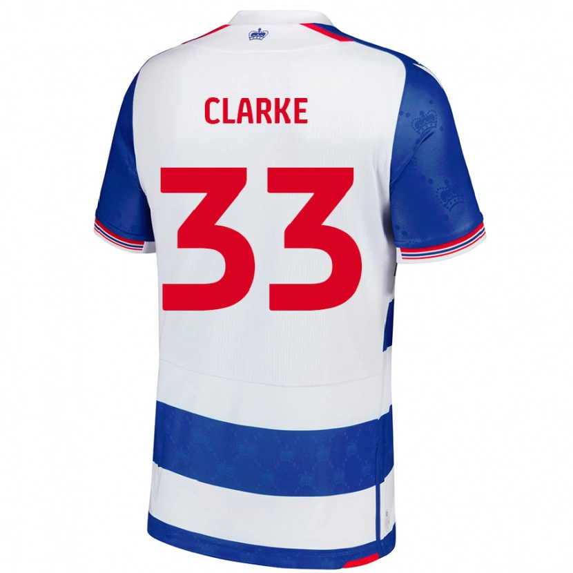 Danxen Herren John Clarke #33 Blau Weiß Heimtrikot Trikot 2024/25 T-Shirt