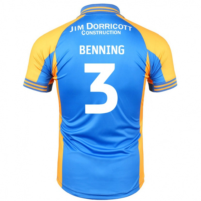 Danxen Herren Mal Benning #3 Blau Bernstein Heimtrikot Trikot 2024/25 T-Shirt