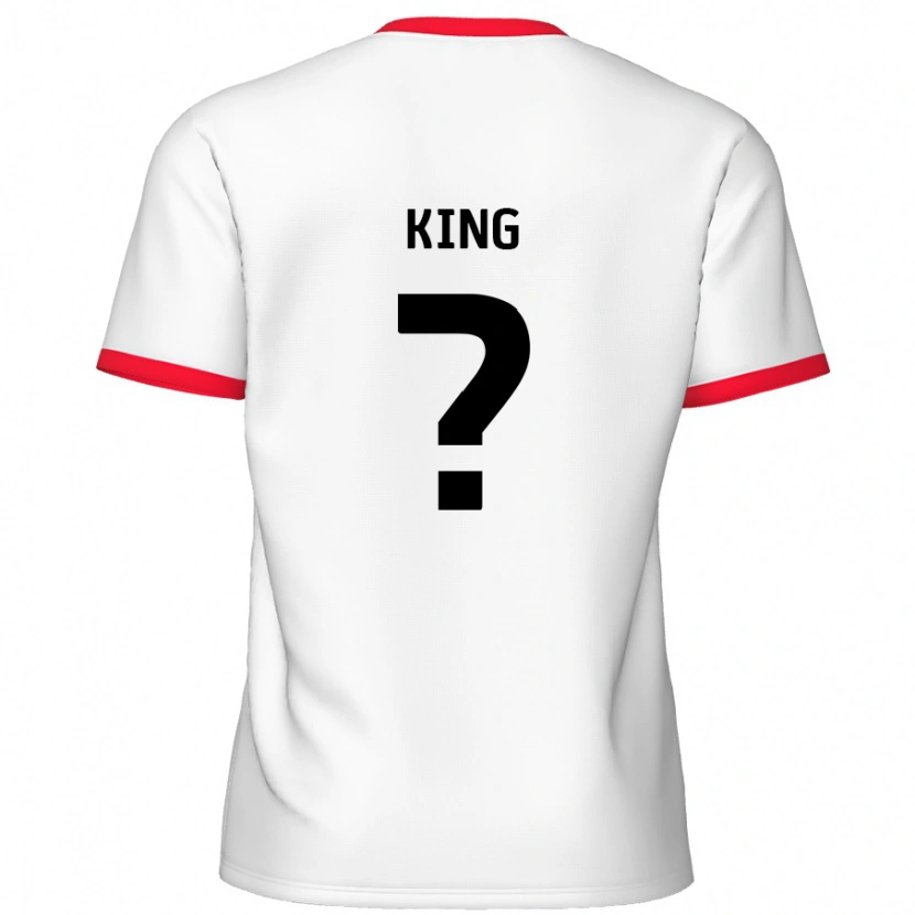 Danxen Herren Eli King #0 Weiß Rot Heimtrikot Trikot 2024/25 T-Shirt