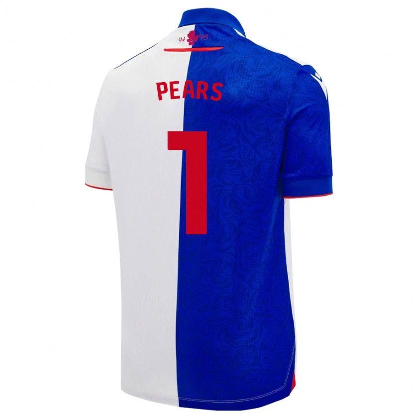 Danxen Herren Aynsley Pears #1 Himmelblau Weiß Heimtrikot Trikot 2024/25 T-Shirt