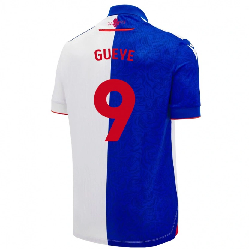 Danxen Herren Makhtar Gueye #9 Himmelblau Weiß Heimtrikot Trikot 2024/25 T-Shirt