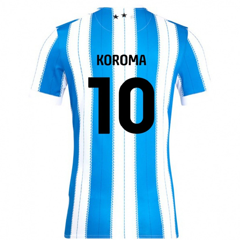 Danxen Herren Josh Koroma #10 Blau Weiß Heimtrikot Trikot 2024/25 T-Shirt
