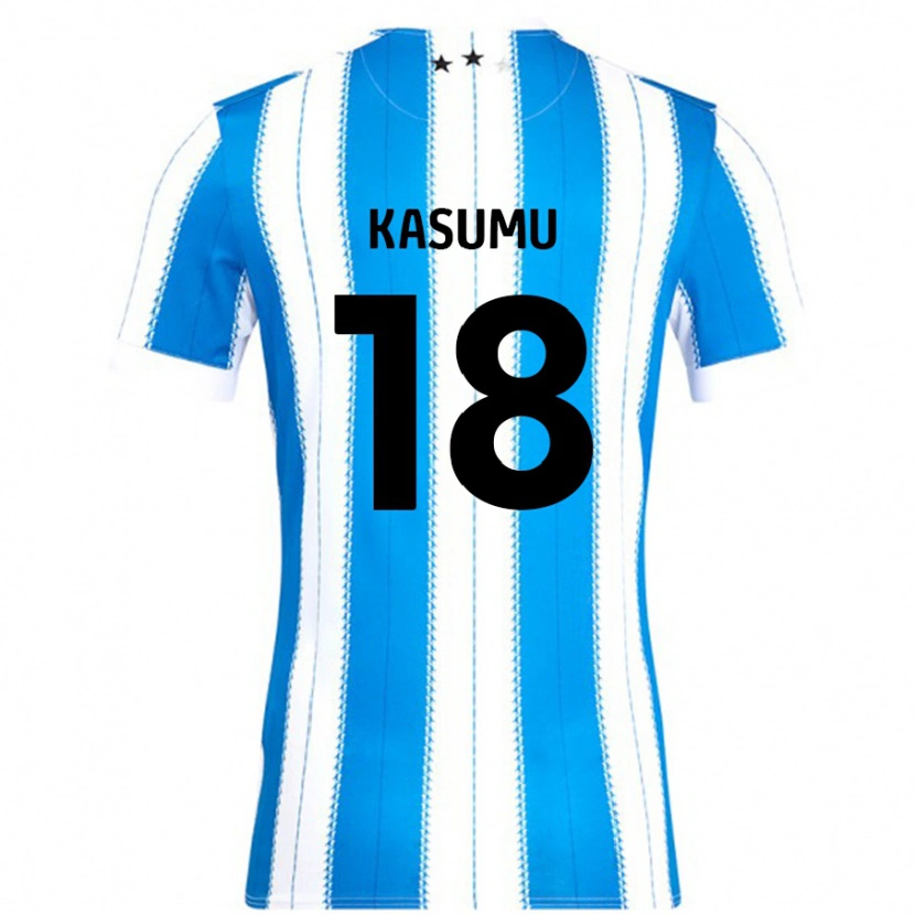 Danxen Herren David Kasumu #18 Blau Weiß Heimtrikot Trikot 2024/25 T-Shirt