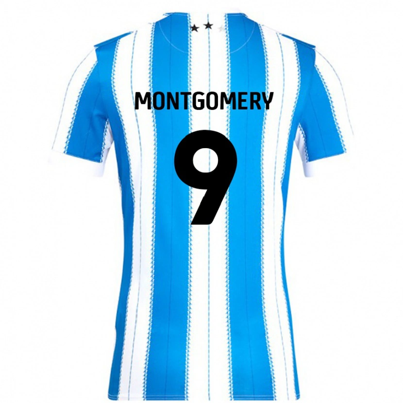 Danxen Herren Ria Montgomery #9 Blau Weiß Heimtrikot Trikot 2024/25 T-Shirt