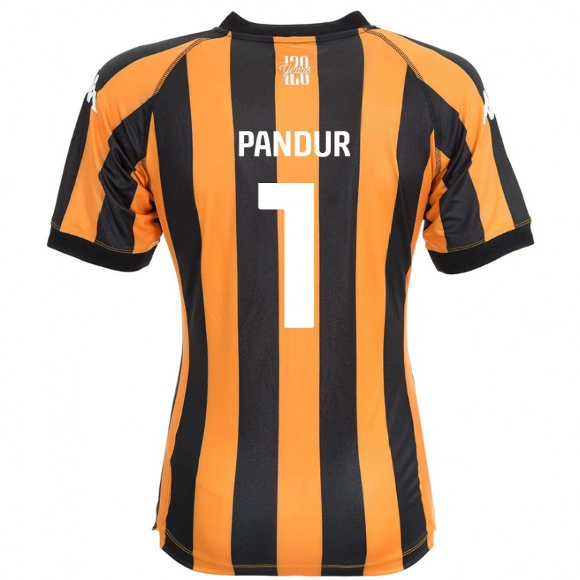 Danxen Herren Ivor Pandur #1 Schwarz Bernstein Heimtrikot Trikot 2024/25 T-Shirt