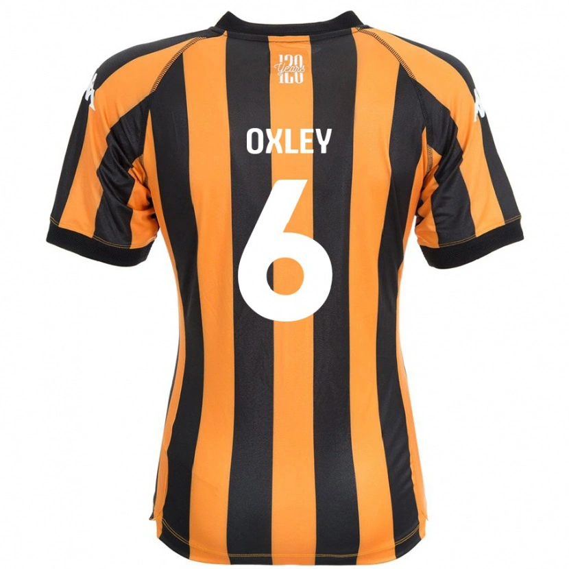 Danxen Herren Tilly Oxley #6 Schwarz Bernstein Heimtrikot Trikot 2024/25 T-Shirt
