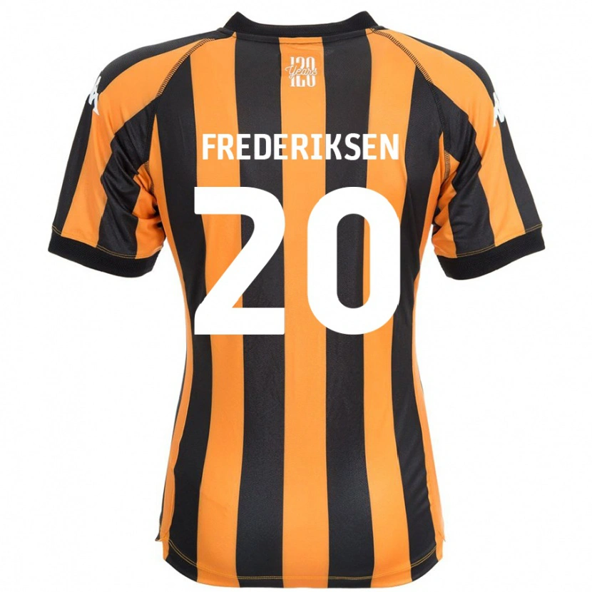 Danxen Herren Abbey Frederiksen #20 Schwarz Bernstein Heimtrikot Trikot 2024/25 T-Shirt