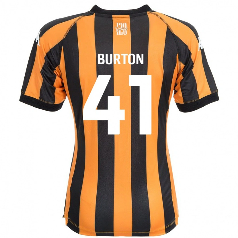 Danxen Herren Jess Burton #41 Schwarz Bernstein Heimtrikot Trikot 2024/25 T-Shirt