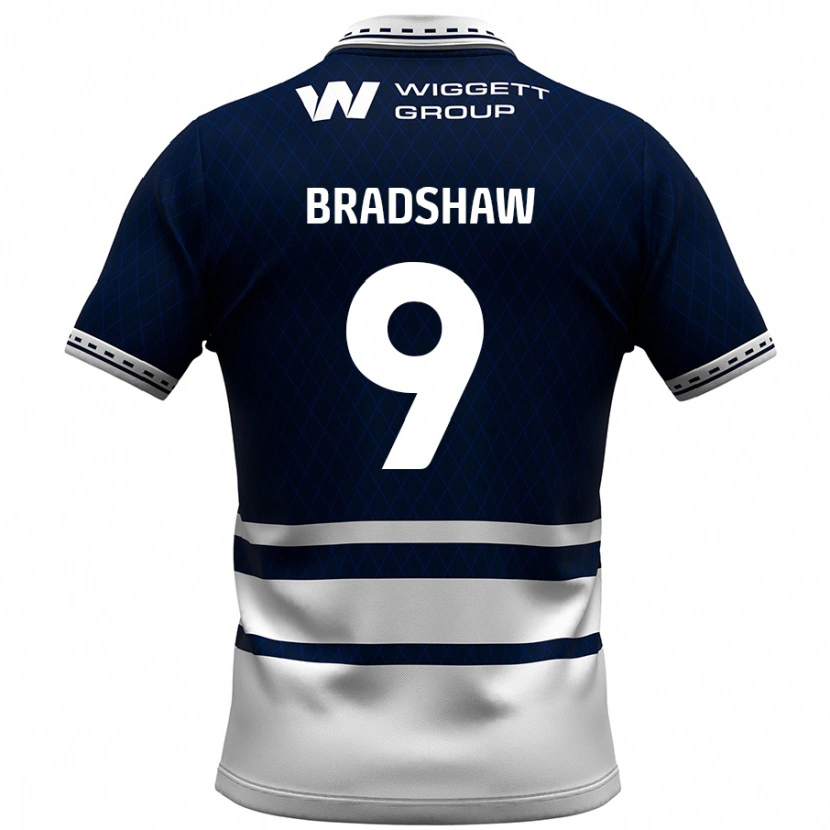 Danxen Herren Tom Bradshaw #9 Marineblau Weiß Heimtrikot Trikot 2024/25 T-Shirt