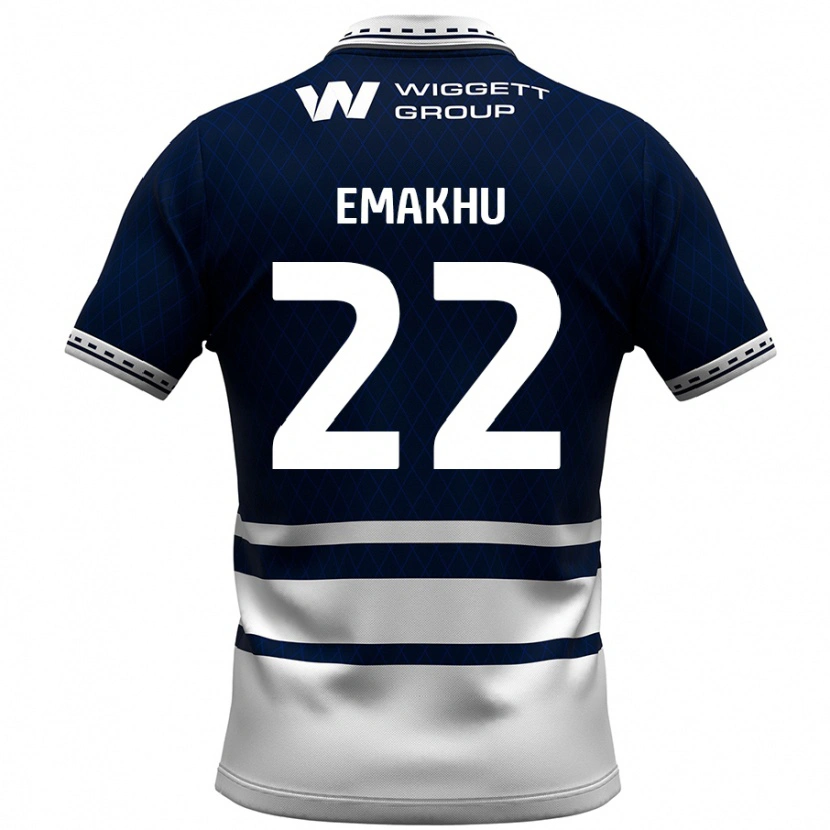 Danxen Herren Aidomo Emakhu #22 Marineblau Weiß Heimtrikot Trikot 2024/25 T-Shirt