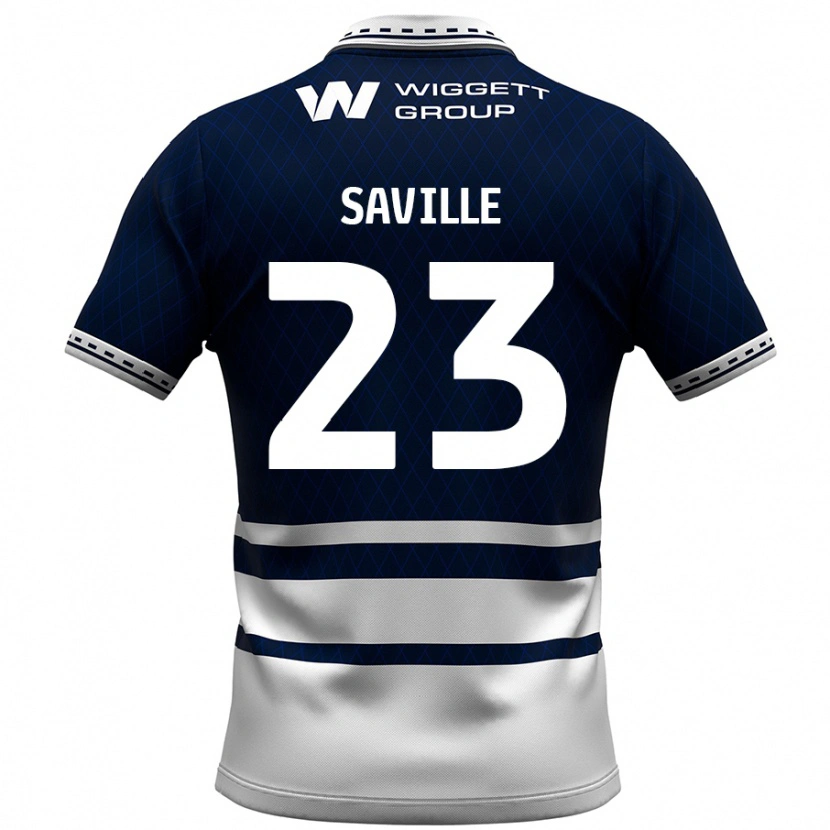 Danxen Herren George Saville #23 Marineblau Weiß Heimtrikot Trikot 2024/25 T-Shirt