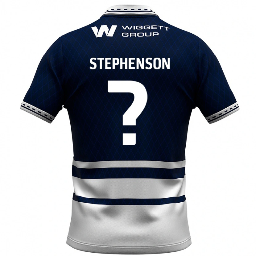 Danxen Herren Joshua Stephenson #0 Marineblau Weiß Heimtrikot Trikot 2024/25 T-Shirt