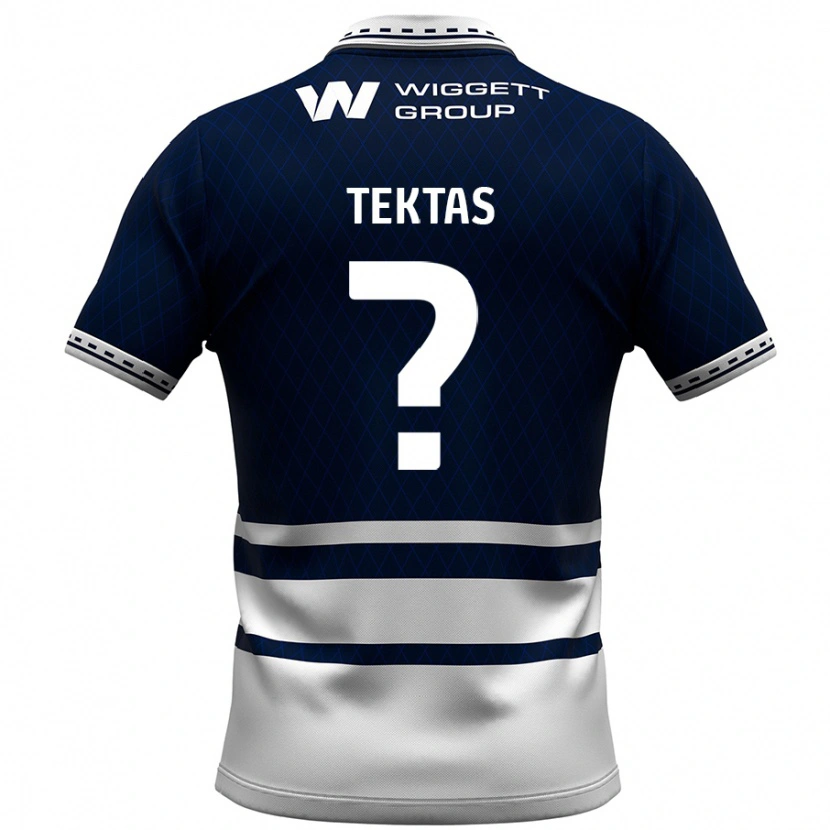 Danxen Herren Jayden Tektas #0 Marineblau Weiß Heimtrikot Trikot 2024/25 T-Shirt