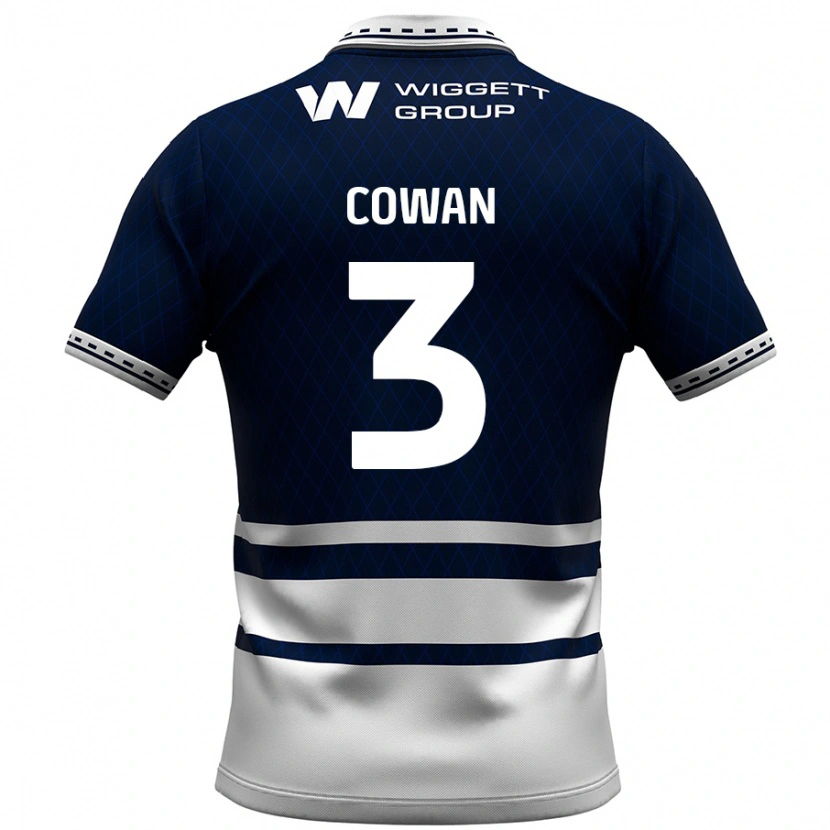 Danxen Herren Leanne Cowan #3 Marineblau Weiß Heimtrikot Trikot 2024/25 T-Shirt
