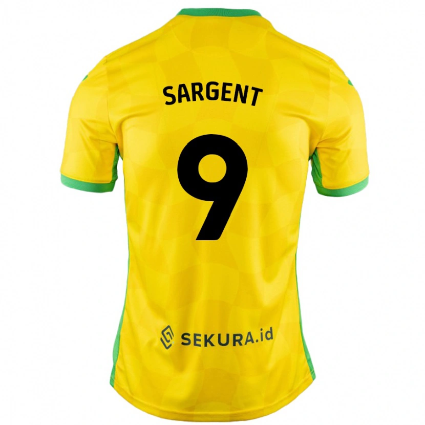 Danxen Herren Josh Sargent #9 Gelb Grün Heimtrikot Trikot 2024/25 T-Shirt