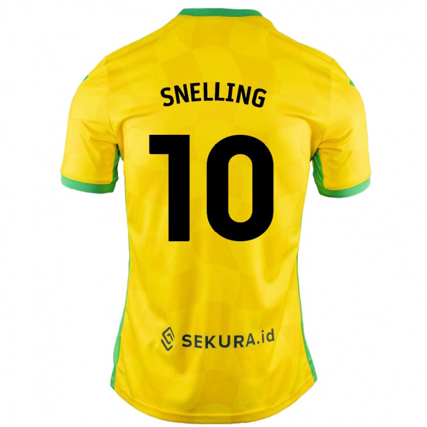 Danxen Herren Natasha Snelling #10 Gelb Grün Heimtrikot Trikot 2024/25 T-Shirt