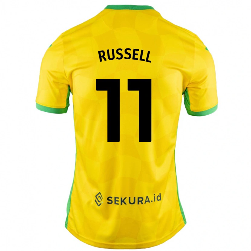Danxen Herren Rebecca Russell #11 Gelb Grün Heimtrikot Trikot 2024/25 T-Shirt