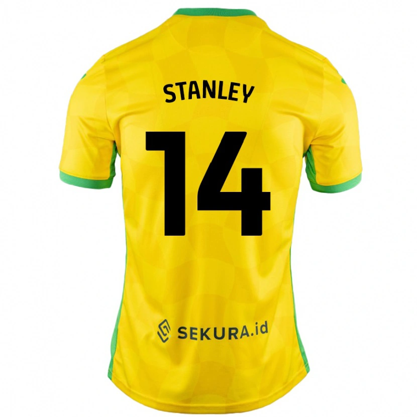 Danxen Herren Kathryn Stanley #14 Gelb Grün Heimtrikot Trikot 2024/25 T-Shirt