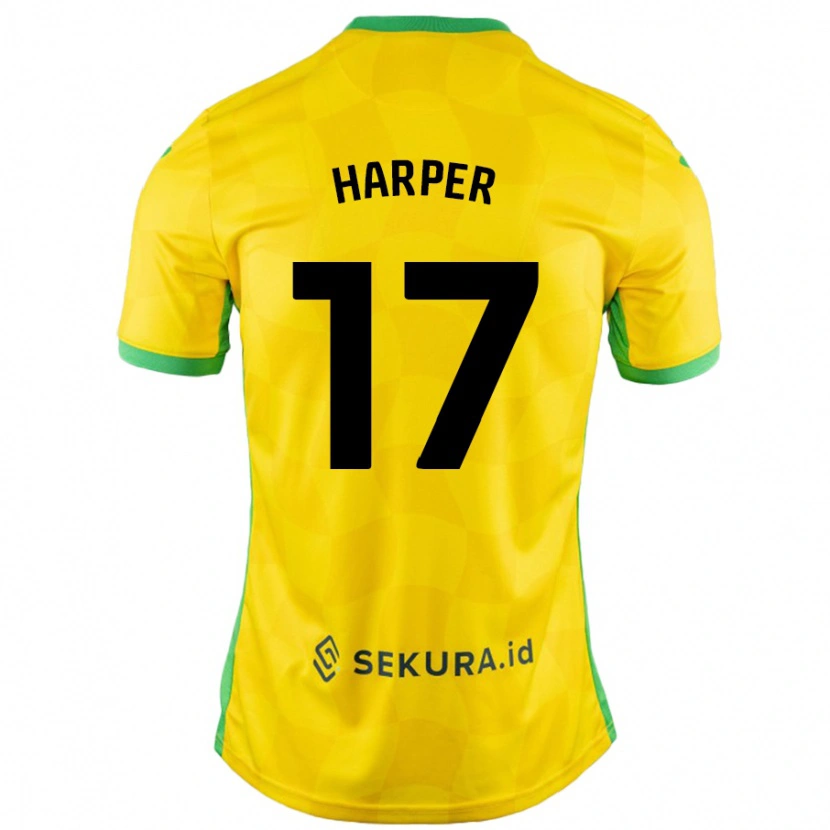 Danxen Herren Jess Harper #17 Gelb Grün Heimtrikot Trikot 2024/25 T-Shirt