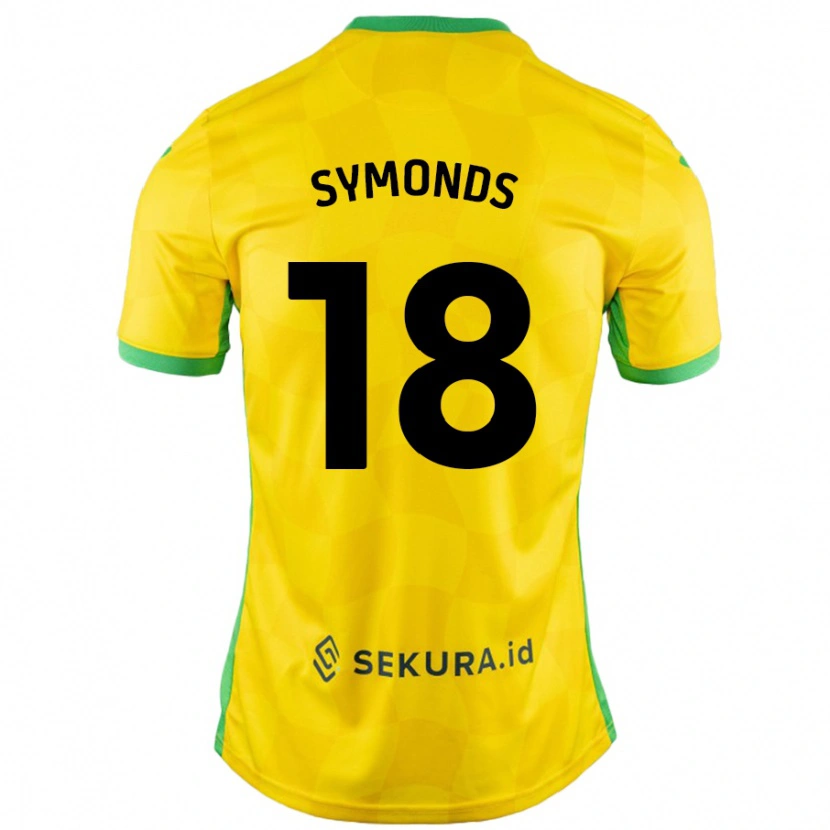 Danxen Herren Freya Symonds #18 Gelb Grün Heimtrikot Trikot 2024/25 T-Shirt