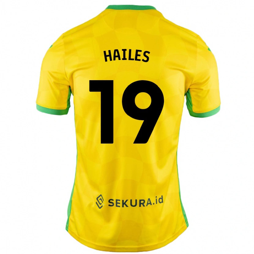 Danxen Herren Lauren Hailes #19 Gelb Grün Heimtrikot Trikot 2024/25 T-Shirt