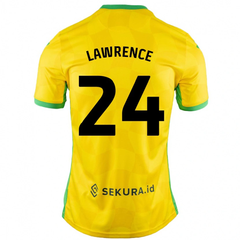 Danxen Herren Rachel Lawrence #24 Gelb Grün Heimtrikot Trikot 2024/25 T-Shirt