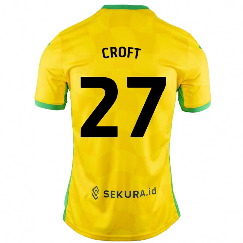 Danxen Herren Mary Croft #27 Gelb Grün Heimtrikot Trikot 2024/25 T-Shirt