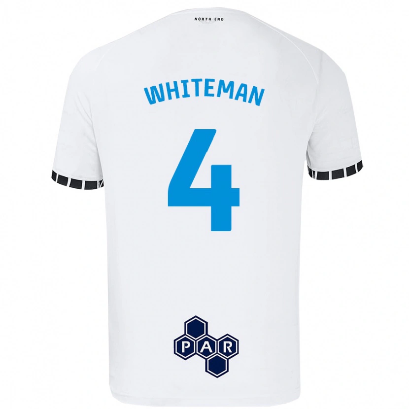Danxen Herren Ben Whiteman #4 Weiß Heimtrikot Trikot 2024/25 T-Shirt