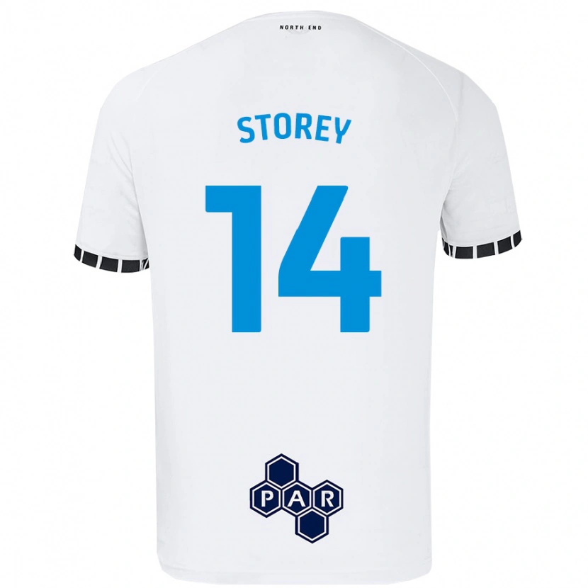 Danxen Herren Jordan Storey #14 Weiß Heimtrikot Trikot 2024/25 T-Shirt