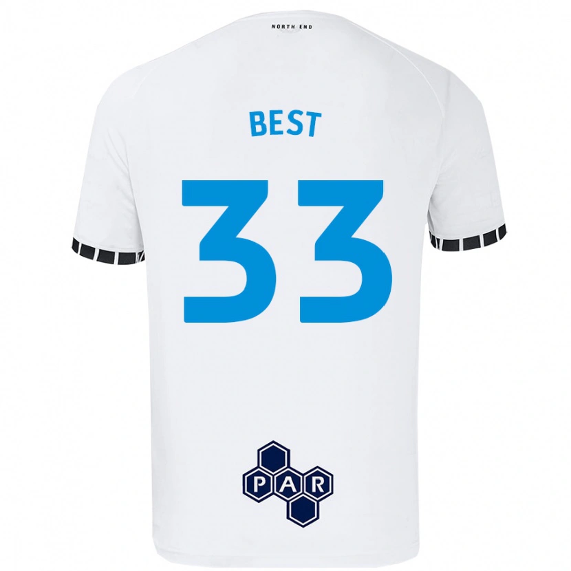 Danxen Herren Kian Best #33 Weiß Heimtrikot Trikot 2024/25 T-Shirt